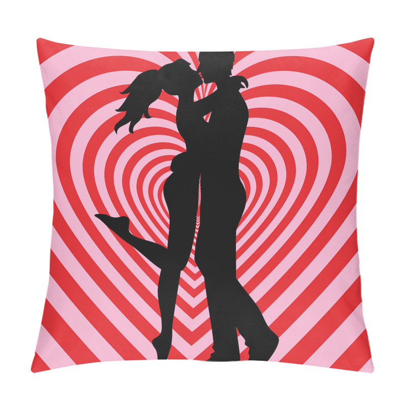 Personalise  Couple on Whirlpool Heart pillow covers