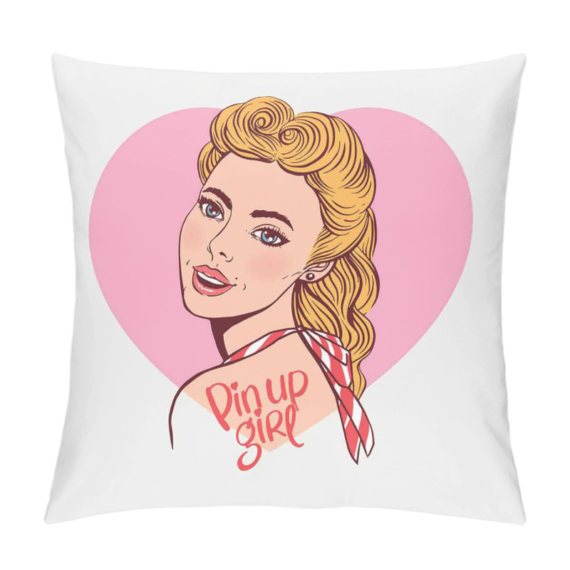 Customizable  Smiling Blonde Girl pillow covers
