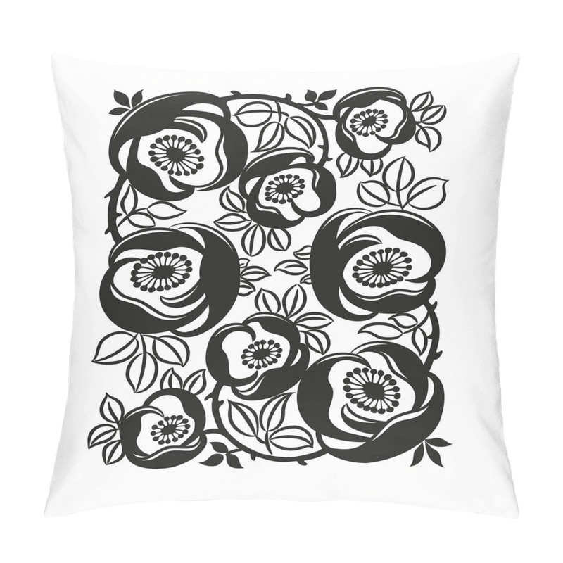 Customizable  Flourish Motif pillow covers