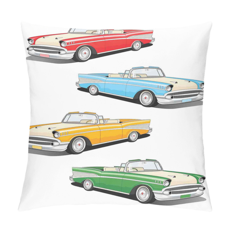Customizable  Roadsters Old Vintage pillow covers