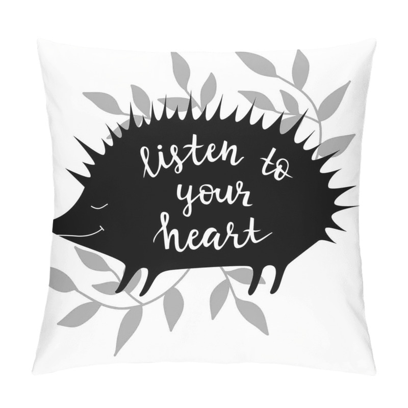 Personalise  Silhouettes of Porcupine pillow covers