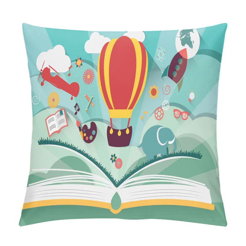 Personality  Open Book Imagination pillow covers