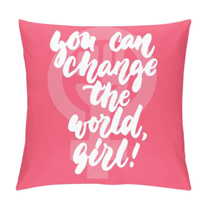 Customizable  Girl Change the World pillow covers