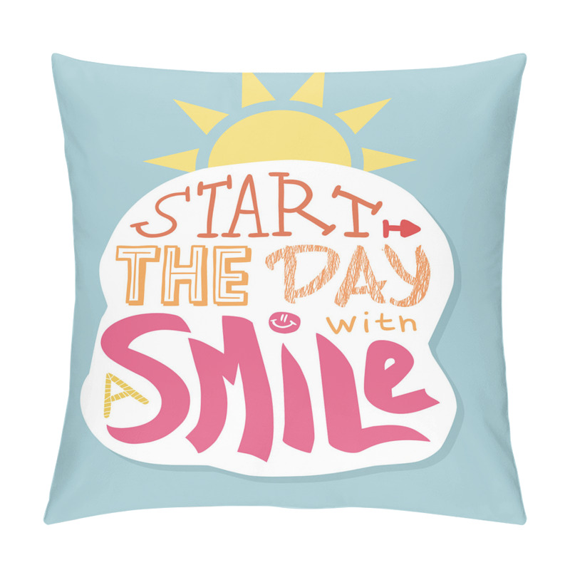 Customizable  Start with a Smile pillow covers