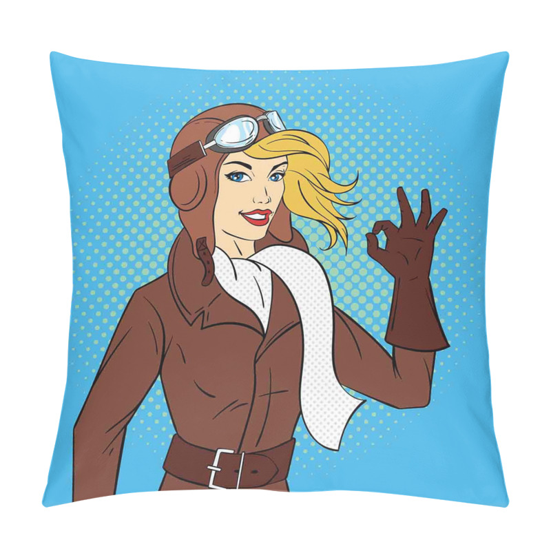 Custom  Pop Art Woman Pilot pillow covers