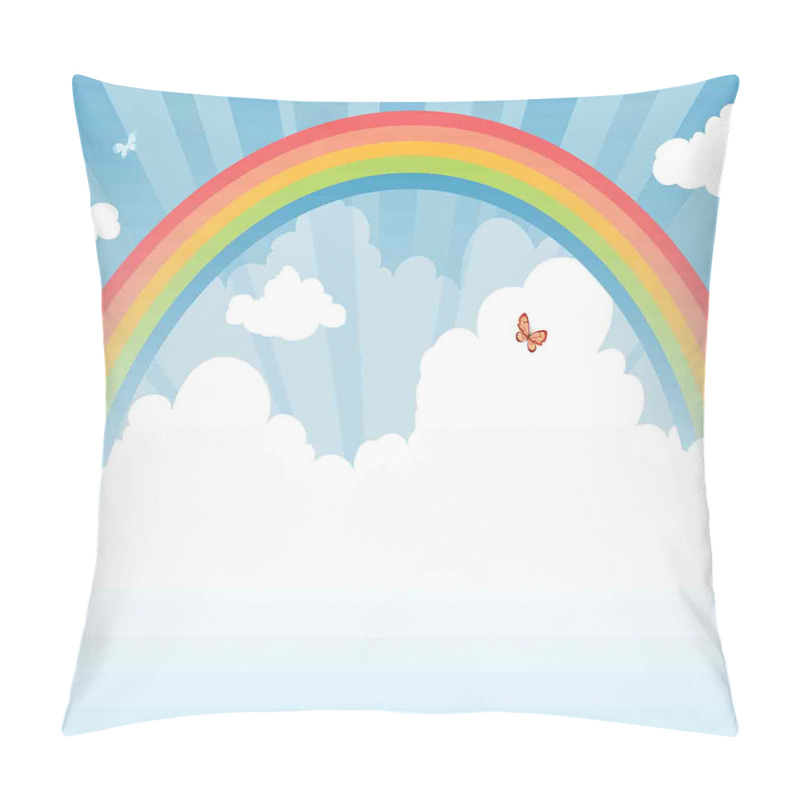 Personalise  Colorful Rainbow Arc pillow covers