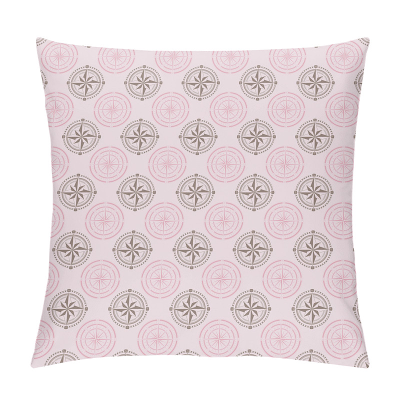 Personalise  Windroses Pattern pillow covers