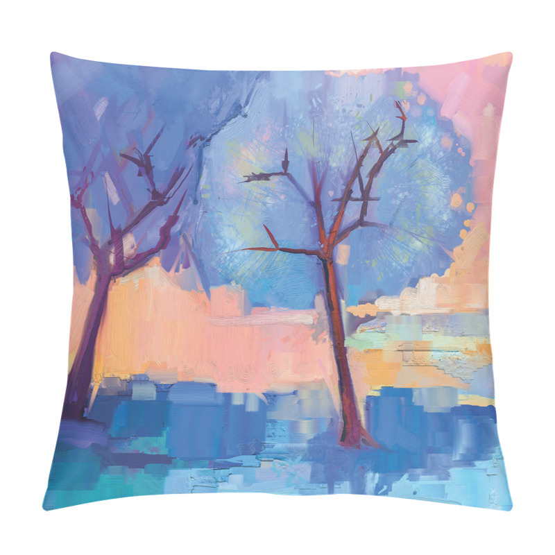 Custom  Abstract Nature Trees pillow covers