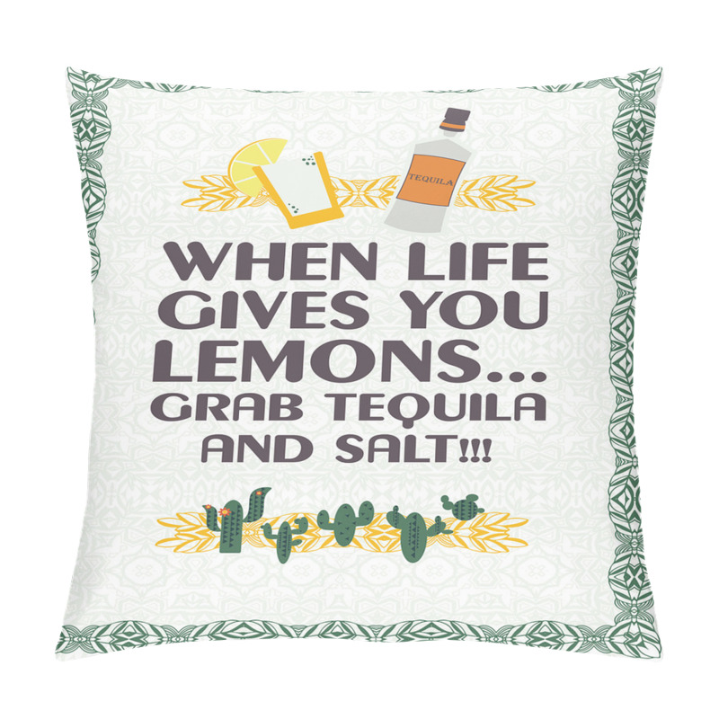 Personalise  Mexican Drink Words pillow covers
