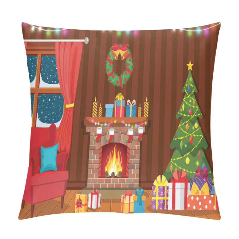 Custom  Christmas in Winter Night pillow covers