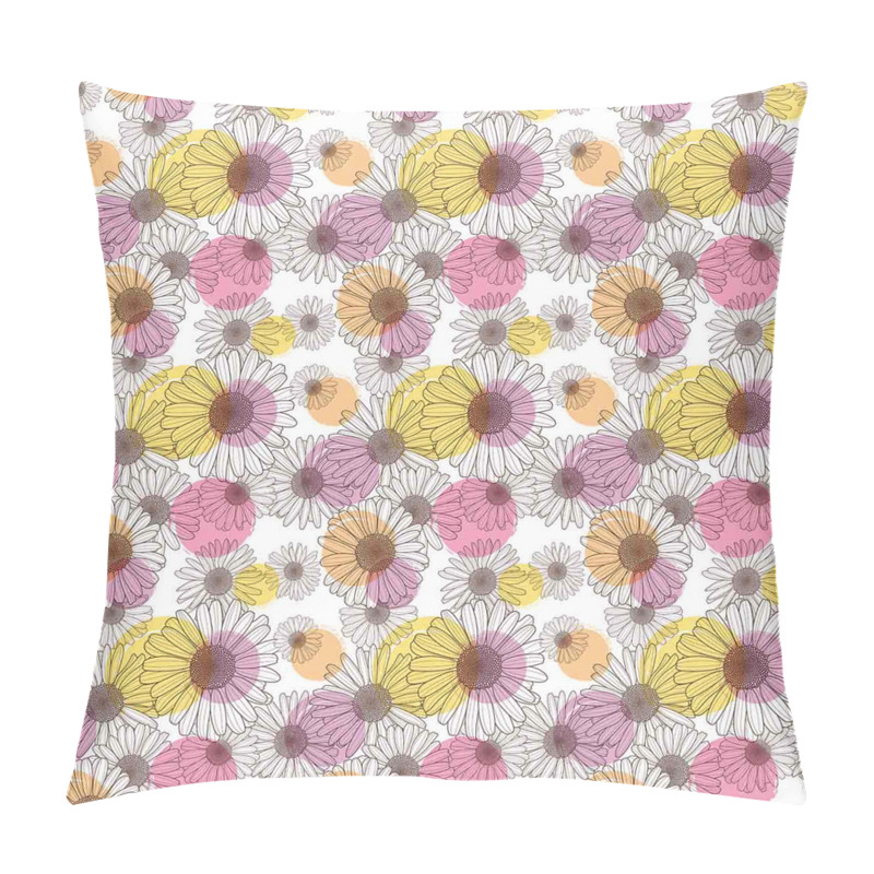 Personalise  Floral Sketch and Dots pillow covers