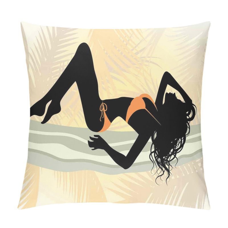 Custom  Curly Haired Lady pillow covers