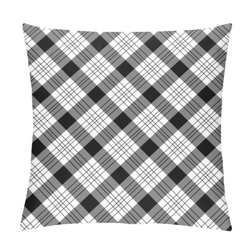 Personalise  Diagonal Hatched Polygons pillow covers