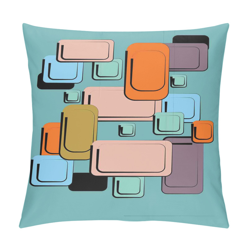Customizable Geometric Rectangle Forms pillow covers