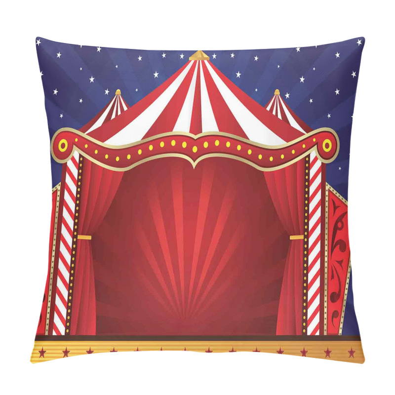 Custom  Canvas Circus Tent pillow covers