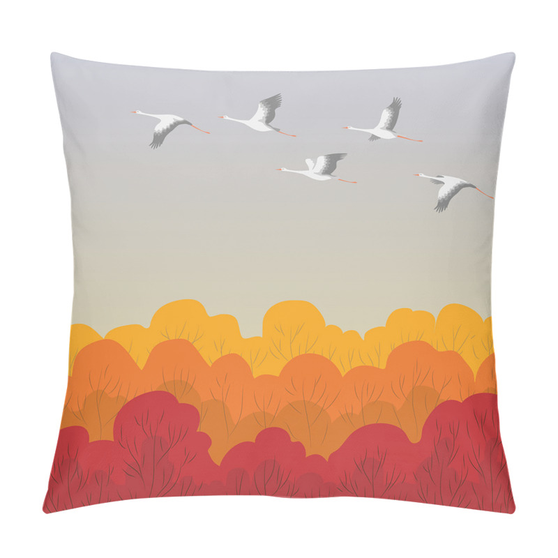 Custom  Flying Strokes Autumn Forest pillow covers
