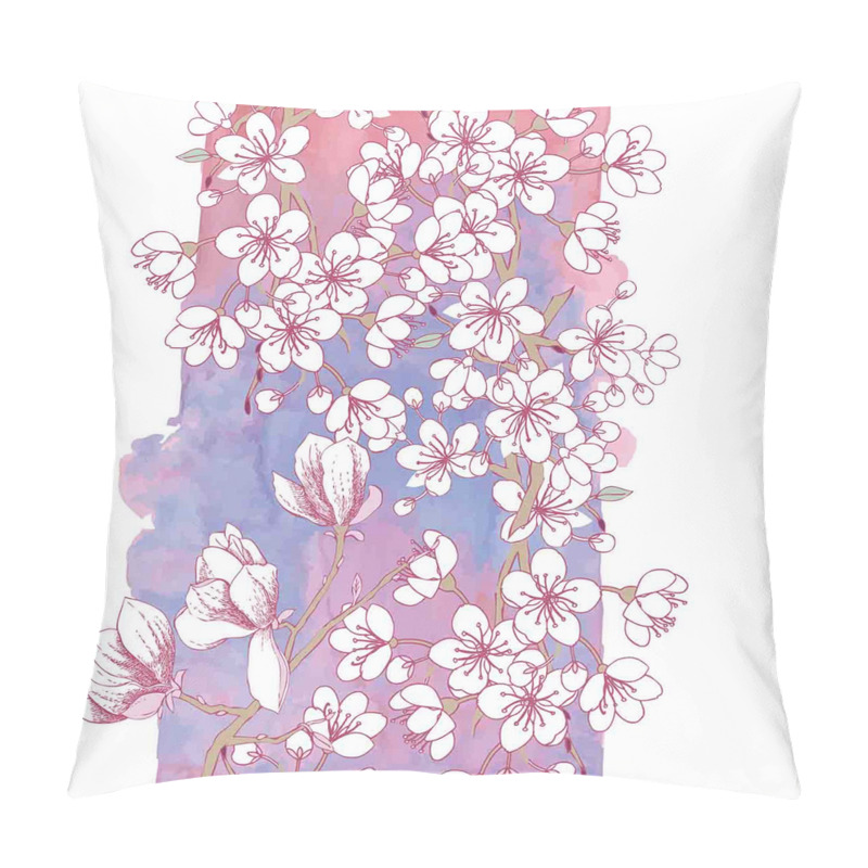 Personality Japanese Spring Bloom pillow covers