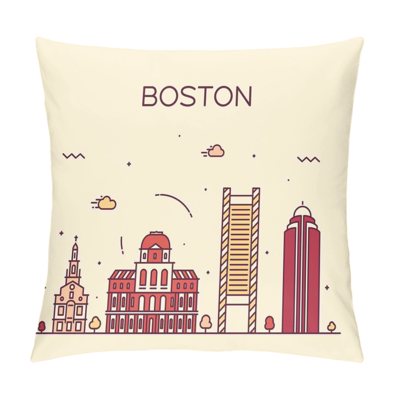 Personalise  Minimalist Buildings pillow covers