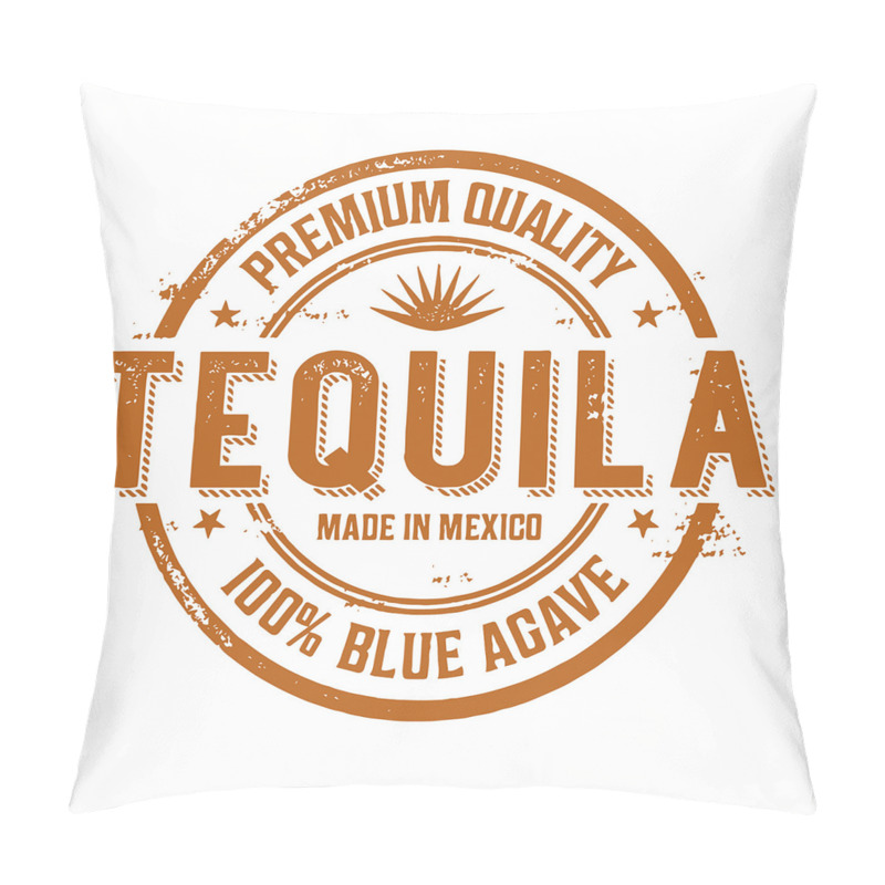 Personalise  Mexican Drink Retro Stamp pillow covers