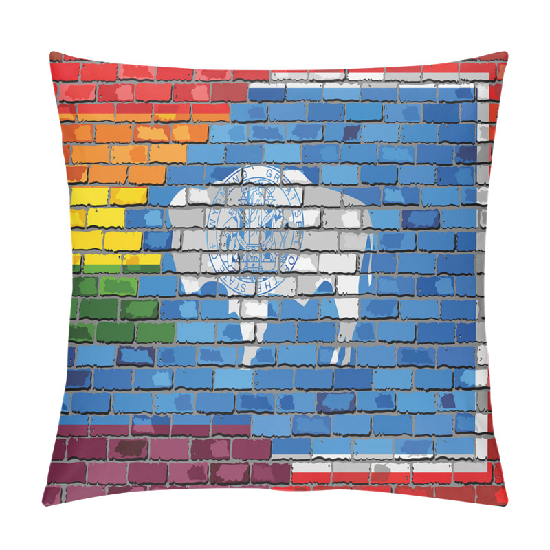 Personalise  Equality State and Gay Flag pillow covers