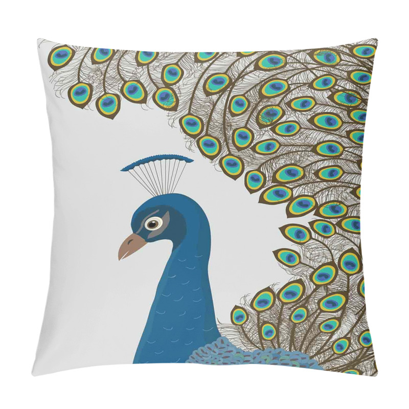 Personalise  Exotic Feathers Frame pillow covers