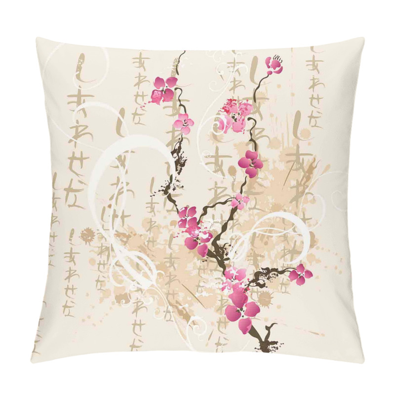 Personality  Letters Sakura Flowers pillow covers
