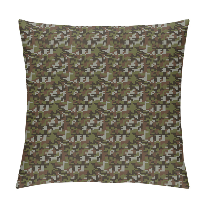 Customizable  Abstract Pixel Art Camo pillow covers