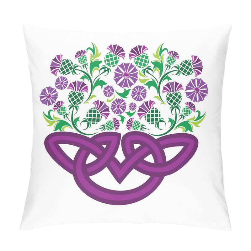 Customizable  Celtic Knot Basket Form pillow covers