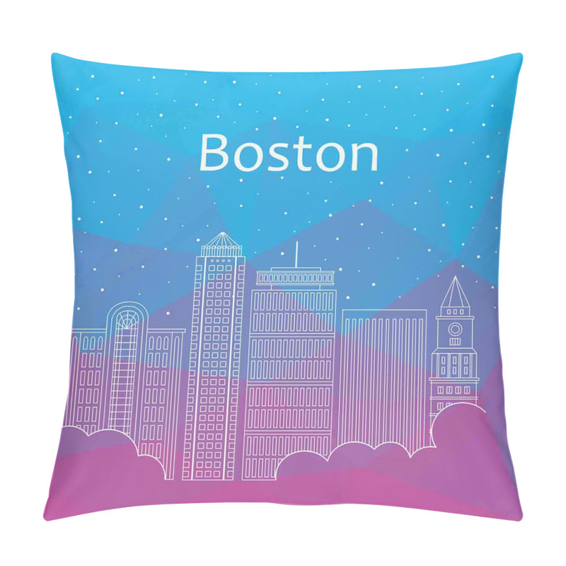 Personality  Buildings and Clouds pillow covers