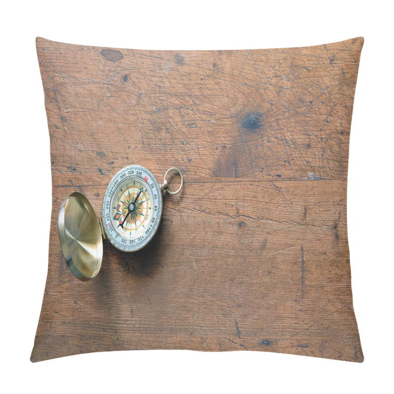 Personalise  Opened Tool on Grunge Wood pillow covers
