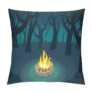 Personality  Campfire Woods Night Pillow Covers