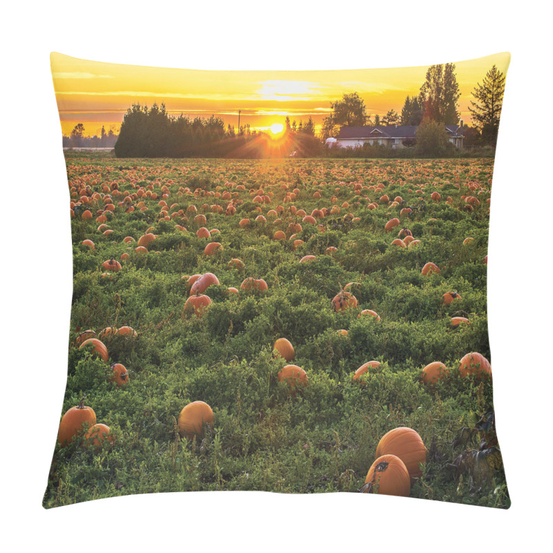Customizable  Fall Patch at Sunset pillow covers