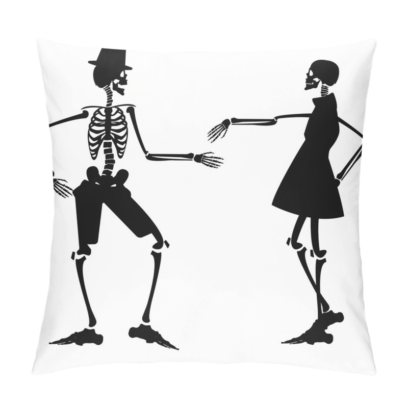 Customizable  Dancing Halloween Couple pillow covers