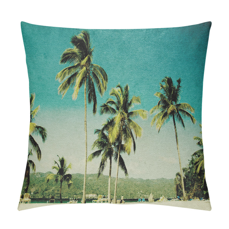 Personality  Retro Summer and Tall Trees pillow covers