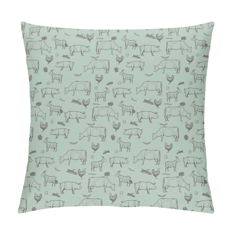 Customizable  Domestic Farm Silhouette pillow covers