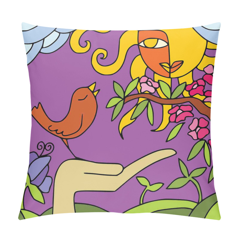 Custom  Tweeting Tiny Birds pillow covers