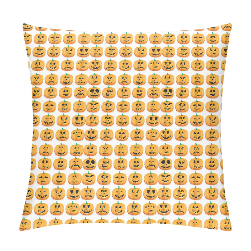 Customizable  Jack O Lantern Faces pillow covers
