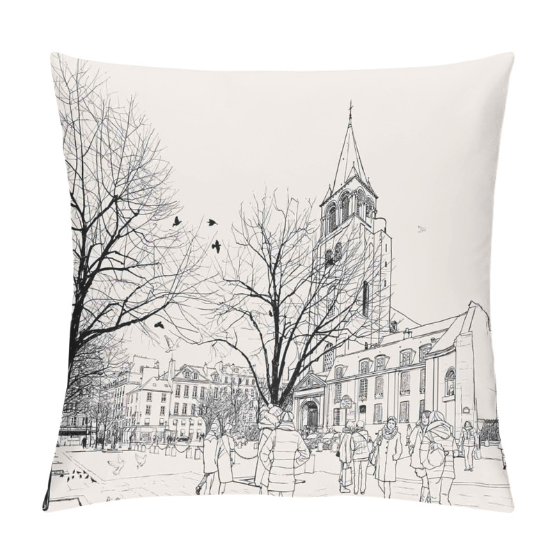 Personality  Walking People Winter pillow covers