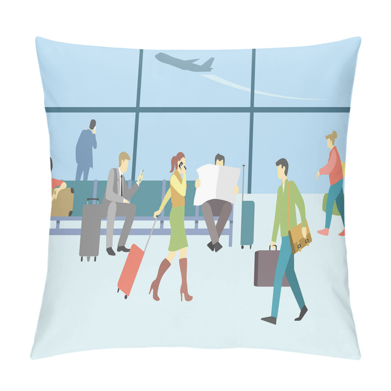 Customizable  Waiting Lounge at Terminal pillow covers