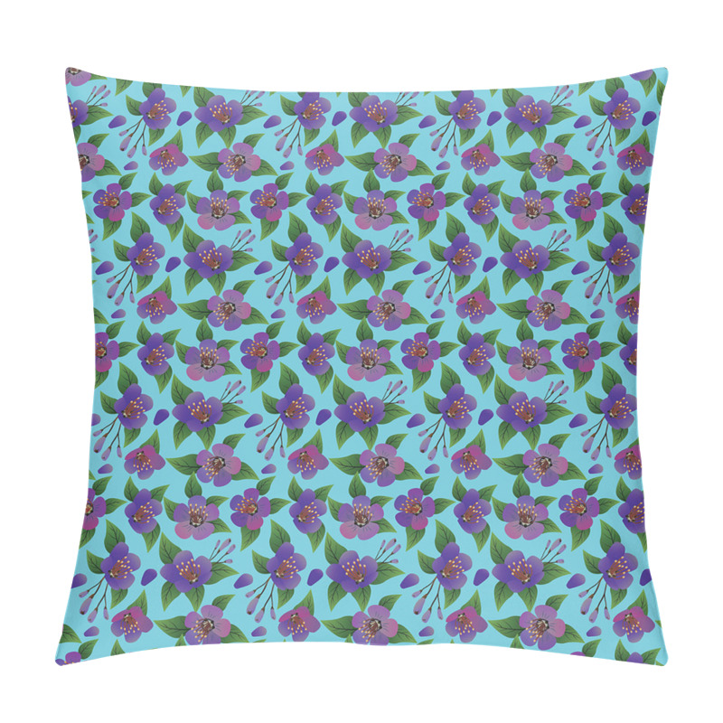 Customizable  Colorful Flora Design pillow covers