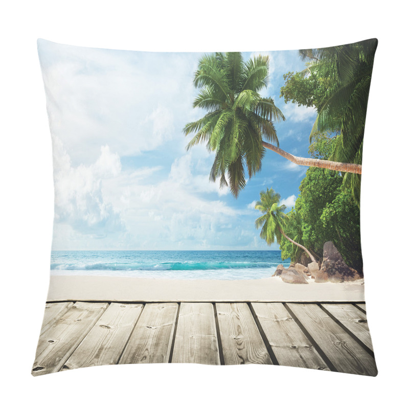 Personality  Sandy Tropic Ocean Beach Pier pillow covers