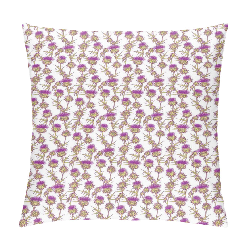 Personalise  Summer Floral Thistles pillow covers