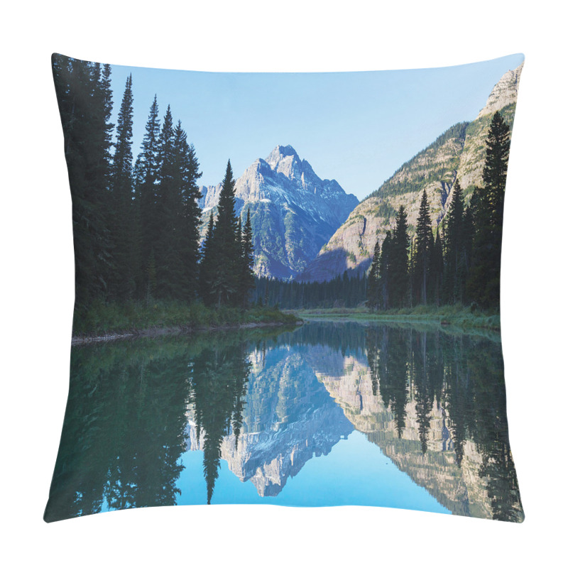 Personalise  Mountain Reflection on Lake pillow covers