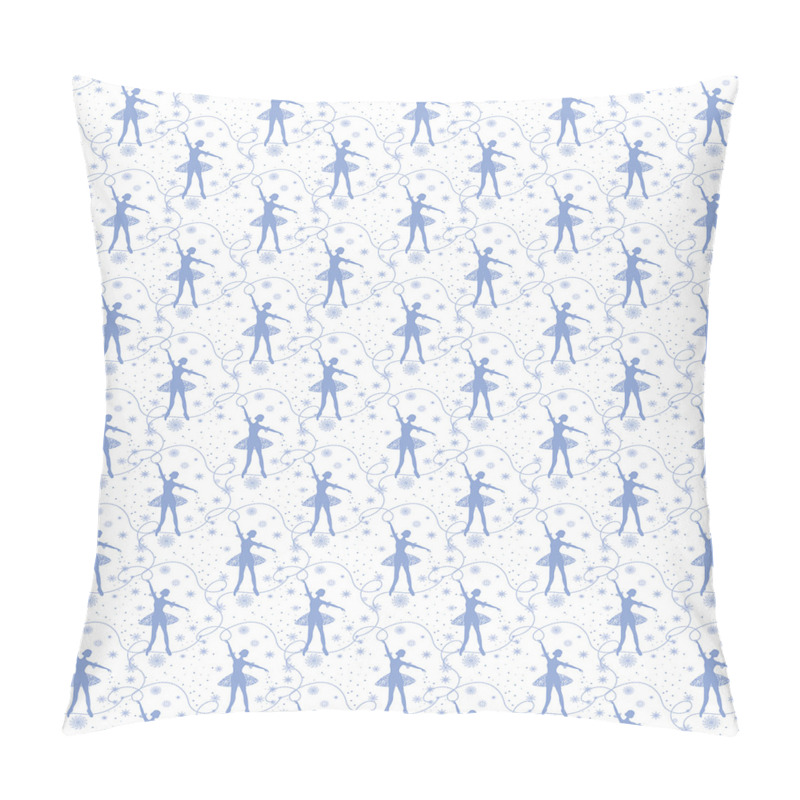 Customizable  Dancer and Snowflakes pillow covers