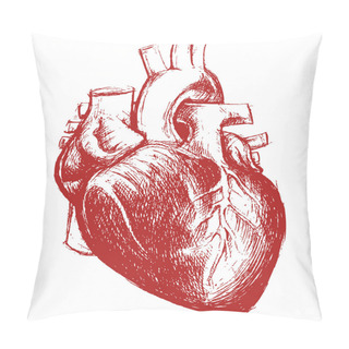 Custom  Sketch Of Cardio Organ Pillow Covers