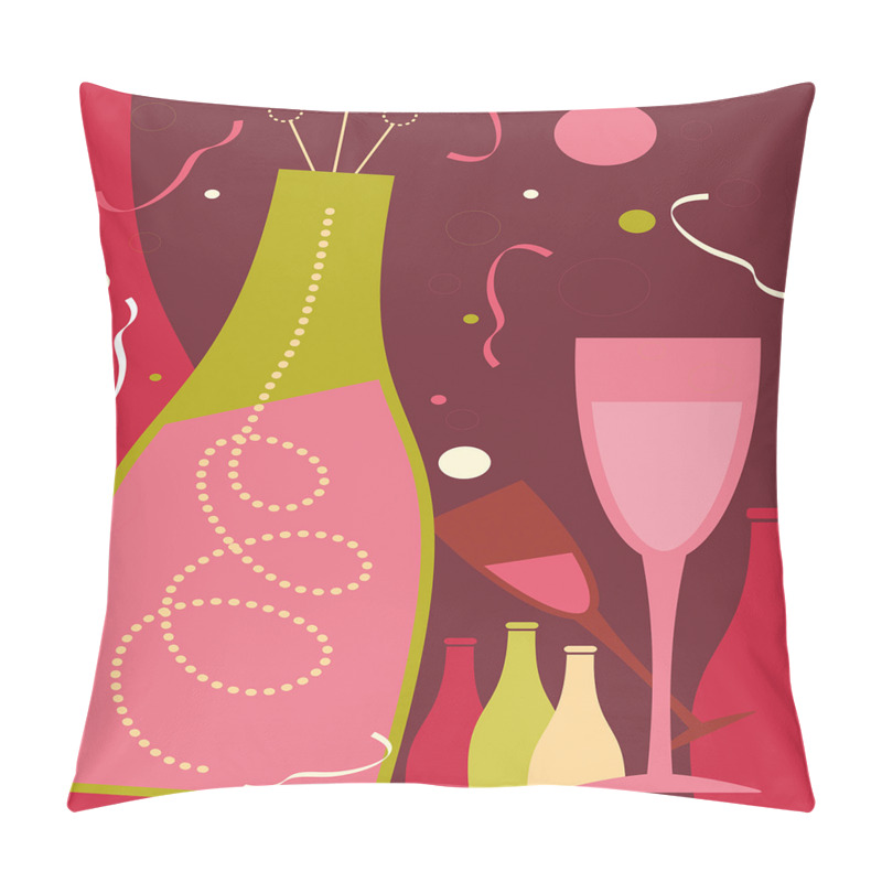 Customizable  Champagne Drinks pillow covers