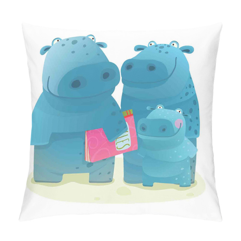Personalise  Graphic Happy Family pillow covers