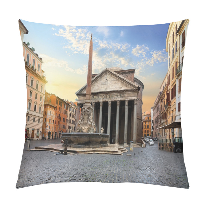 Personalise  Pantheon Fountain in Rome pillow covers