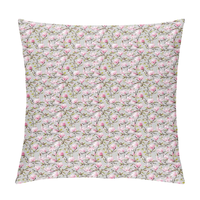 Personalise  Watercolor Magnolias pillow covers