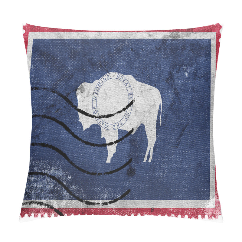Personality  Old Postage Stamp Like Flag pillow covers